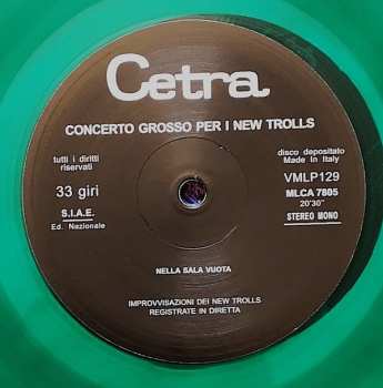 LP New Trolls: Concerto Grosso Per I New Trolls CLR | LTD 513665