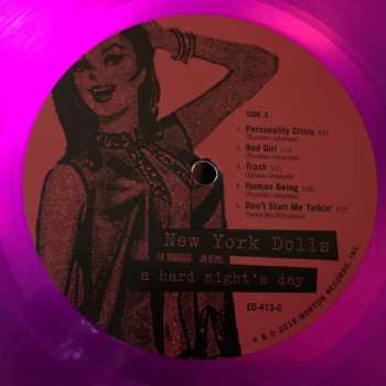 2LP New York Dolls: A Hard Night's Day (Unsigned! Unhinged! Legendary 1973 Studio Demos) CLR 421020