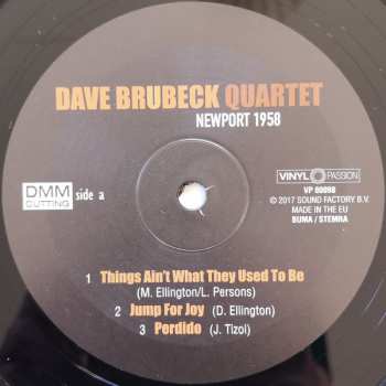 LP The Dave Brubeck Quartet: Newport 1958 25124