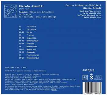 CD Niccolo Jommelli: Requiem 310698