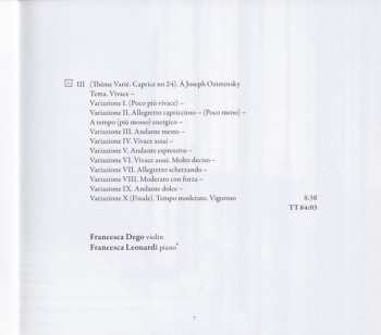 CD Niccolò Paganini: Il Cannone. Francesca Dego Plays Paganini's Violin 116049