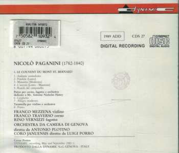 CD Niccolò Paganini: Le Couvent Du Mont St. Bernard 538321