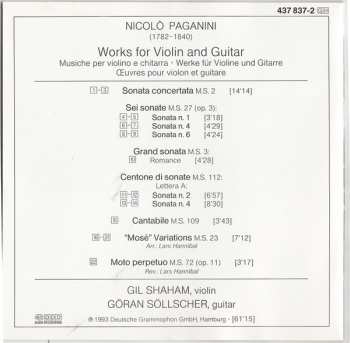 CD Niccolò Paganini: Paganini For Two