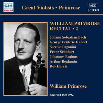 Niccolò Paganini: William Primrose - Recital Vol.2