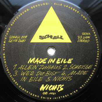 LP Nichts: Made In Eile DLX | CLR 416767