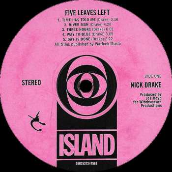 LP Nick Drake: Five Leaves Left 74892