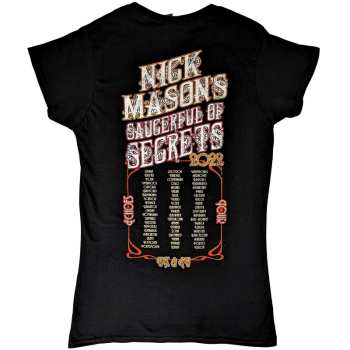 Merch Nick Mason's Saucerful Of Secrets: Nick Mason's Saucerful Of Secrets Ladies T-shirt: Echoes European Tour 2022 (back Print & Ex-tour) (large) L