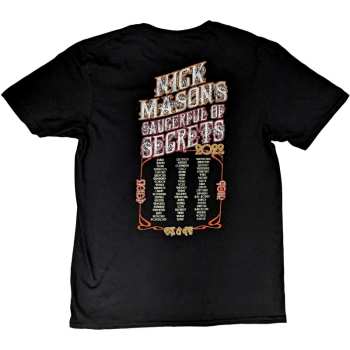 Merch Nick Mason's Saucerful Of Secrets: Nick Mason's Saucerful Of Secrets Unisex T-shirt: Hokusai Wave European Tour 2022 (back Print & Ex-tour) (medium) M
