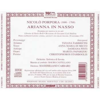 2CD Nicola Porpora: Arianna In Nasso 445963