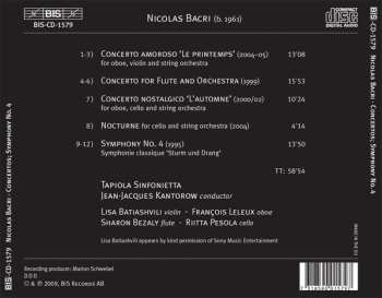 CD Nicolas Bacri: Sturm Und Drang 451388