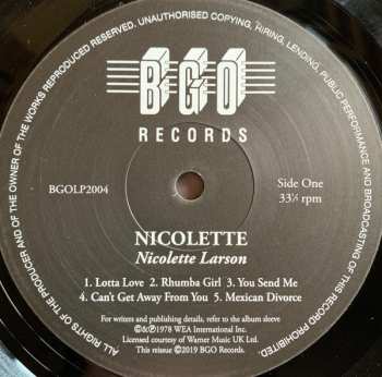 LP Nicolette Larson: Nicolette