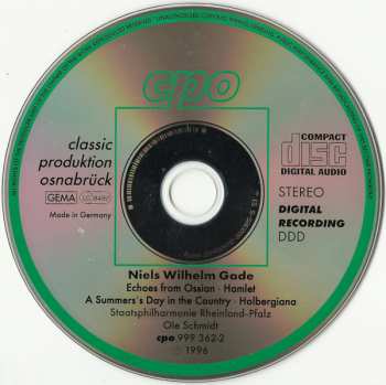 CD Niels Wilhelm Gade: Orchestral Works 120270