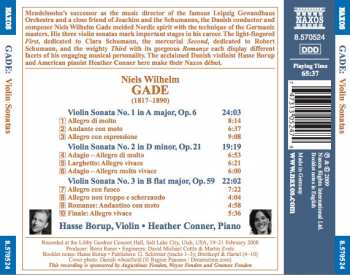 CD Niels Wilhelm Gade: Violin Sonatas 257991
