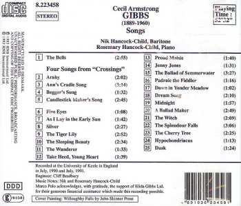 CD Nik Hancock-Child: Cecil Armstrong Gibbs - Songs 522248