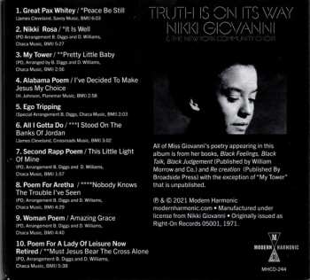 CD Nikki Giovanni: Truth Is On Its Way 359691