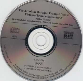 CD Niklas Eklund: The Art Of The Baroque Trumpet, Vol. 4: Virtuosa Trumpetkonserter 2 342916