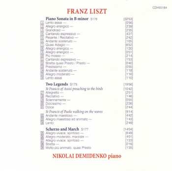 CD Nikolai Demidenko: Piano Sonata • Two Legends • Scherzo And March 331462