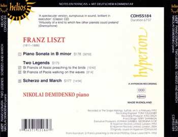 CD Nikolai Demidenko: Piano Sonata • Two Legends • Scherzo And March 331462
