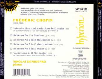 CD Nikolai Demidenko: The Four Scherzi • Variations 353601