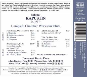CD Nikolai Kapustin: Complete Chamber Works For Flute 343911