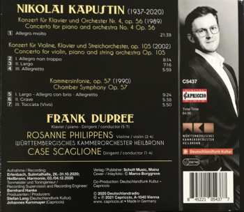 CD Nikolai Kapustin: Nikolai Kapustin: Piano Concerto No. 4 / Double Concerto / Chamber Symphony 118288