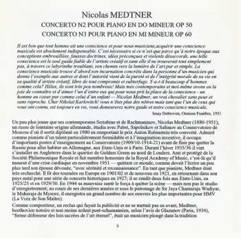 CD Nikolai Medtner: Piano Concerto No 2 In C Minor / Piano Concerto No 3 In E Minor 448410