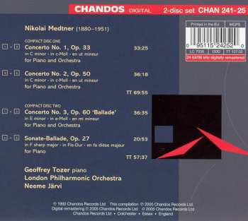 2CD Nikolai Medtner: The Piano Concertos / Sonate-Ballade 190657