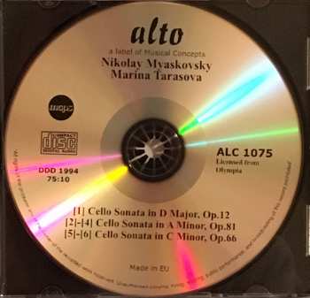 CD Nikolai Myaskovsky: Cello Concerto • Cello Sonatas 334018