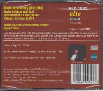 CD Nikolai Myaskovsky: Complete Symphonic Works • Volume 17: Alastor, Symphonic Poem Op. 14; Lyric Concertino In G Major, Op. 32/3; Sinfonietta In A Minor, Op. 68/2  186054