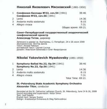 CD Nikolai Myaskovsky: Symphony-Ballad No.22, Symphony No.23 346535