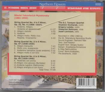 CD Nikolai Myaskovsky: Complete String Quartets, Vol 2: Quartets Nos. 4, 5 & 6 455643