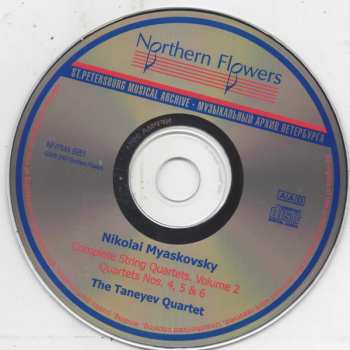 CD Nikolai Myaskovsky: Complete String Quartets, Vol 2: Quartets Nos. 4, 5 & 6 455643