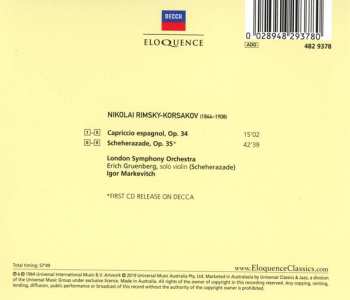 CD Nikolai Rimsky-Korsakov: Capriccio Espagnol - Scheherazade 124876