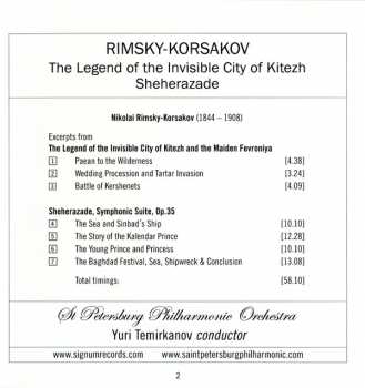 CD Nikolai Rimsky-Korsakov: Exceps From The Invisible City Of Kitezh -Sheherazade 296161