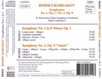 CD Nikolai Rimsky-Korsakov: Symphonies Nos. 1 & 2 327981