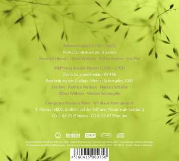2CD Nikolaus Harnoncourt: Prima La Musica E Poi Le Parole; Der Schauspieldirektor 112110