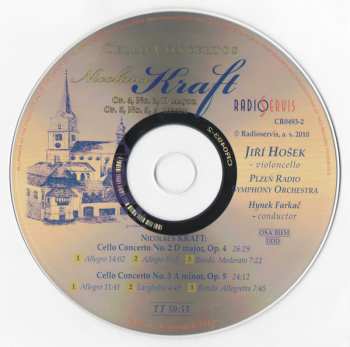CD Nikolaus Kraft: Cello Concertos, Op.4 No. 2, Op.5, No. 3 419284