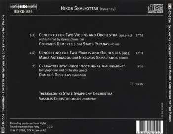 CD Nikos Skalkottas: Concerto For 2 Violins • Concertino For 2 Pianos • Nocturnal Amusement 294551