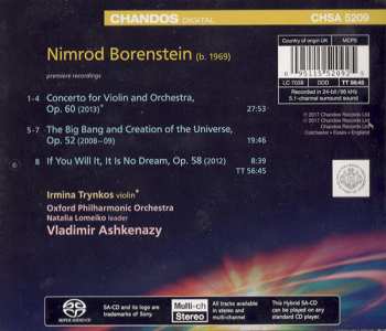 SACD Nimrod Borenstein: Violin Concerto / If You Will It, It Is No Dream / The Big Bang and Creation of the Universe 413760