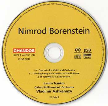 SACD Nimrod Borenstein: Violin Concerto / If You Will It, It Is No Dream / The Big Bang and Creation of the Universe 413760