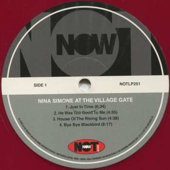 LP Nina Simone: At The Village Gate CLR 74438