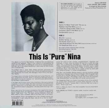 LP Nina Simone: Nina Simone And Piano ! 2184