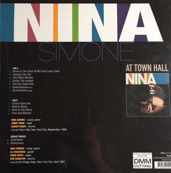 LP Nina Simone: Nina Simone At Town Hall 130997