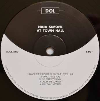 LP Nina Simone: Nina Simone At Town Hall