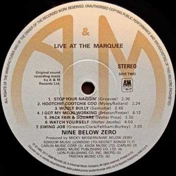 LP Nine Below Zero: Live At The Marquee
