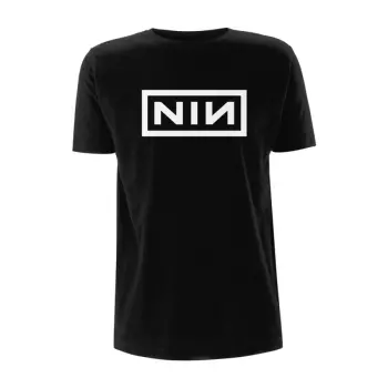 Tričko Classic White Logo Nine Inch Nails