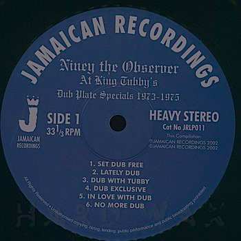 LP Niney The Observer: At King Tubby's (Dub Plate Specials 1973-1975) 323407