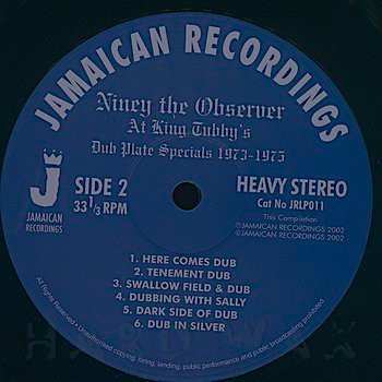 LP Niney The Observer: At King Tubby's (Dub Plate Specials 1973-1975) 323407