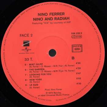 LP Nino Ferrer: Nino And Radiah Et Le Sud 506519