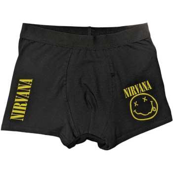 Merch Nirvana: Nirvana Unisex Boxers: Yellow Smile (x-large) XL